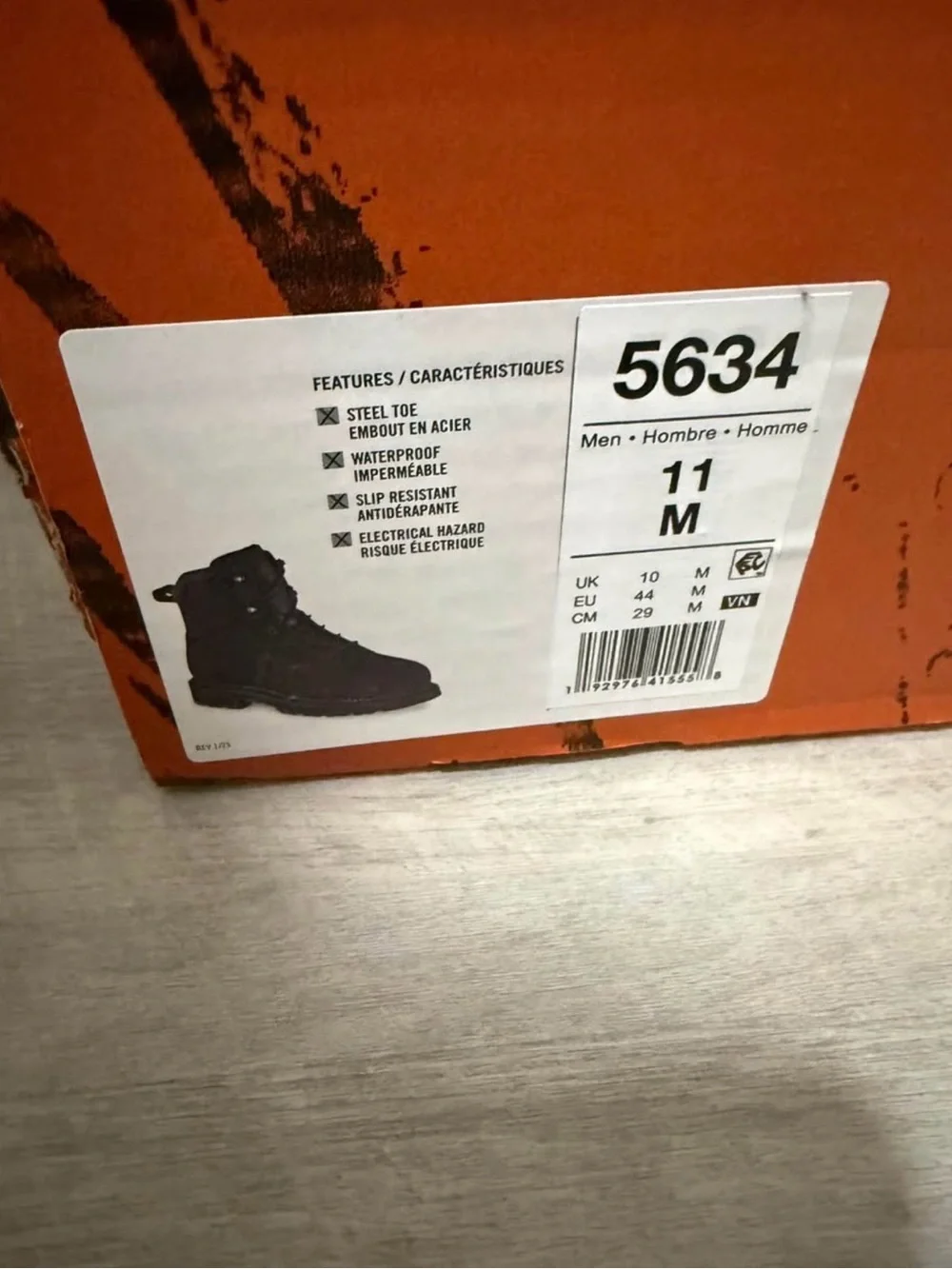 Men's Waterproof Leather Safety Toe Boots